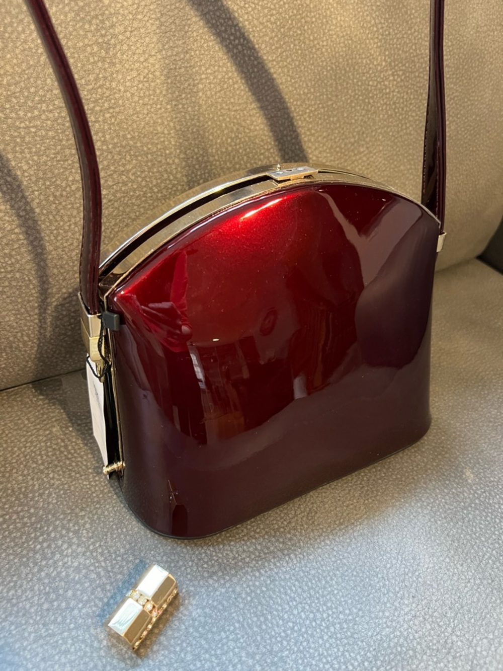 Prada Burgundy Shoulder Bag - Picture 4 of 7